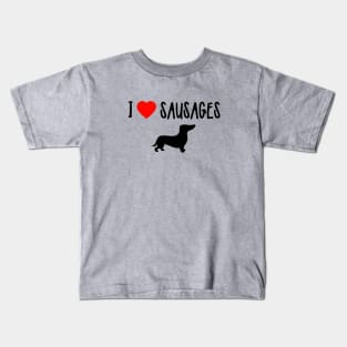 I Heart Sausages Kids T-Shirt